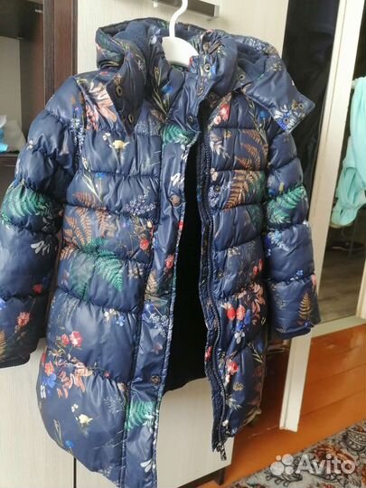 Плащ для девочки, зима 110