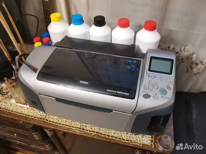 Принтер струйный Epson с снпч и чернилами
