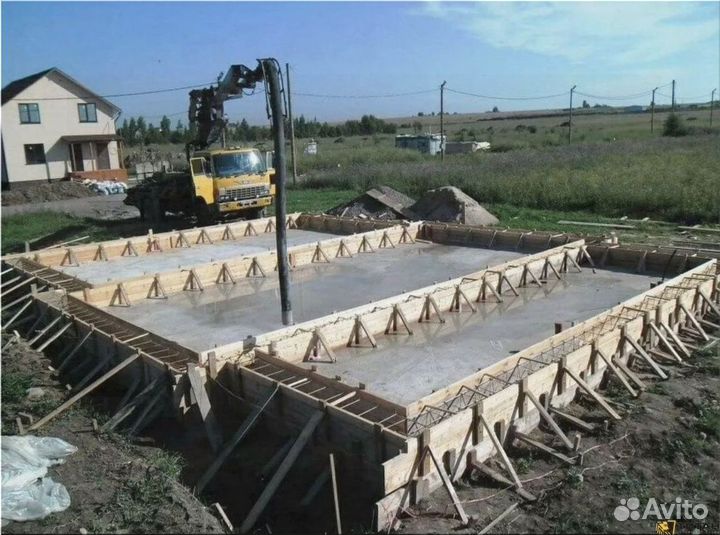 Доставка бетона миксером 3 куба