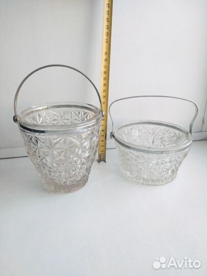 Вазы ведёрко - 2 шт одним пакетом, СССР
