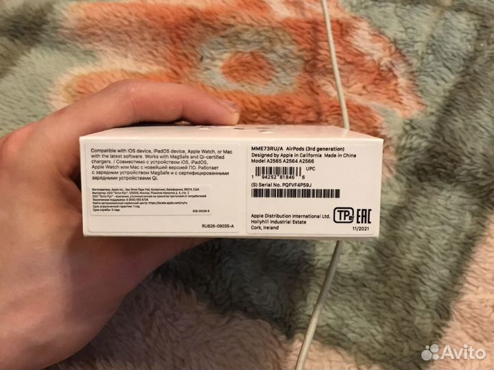 Беспроводные наушники apple airpods 3 оригинал