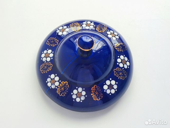 Конфетница СССР кобальт Возрождение