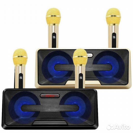 Sdrd SD-301 караоке система колонка с 2 микрофонам