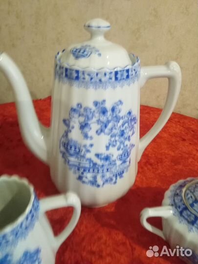 Чайный сервиз China Blau Bavaria 1930 -1940 г
