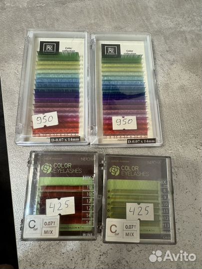 Цветные ресницы для наращивания