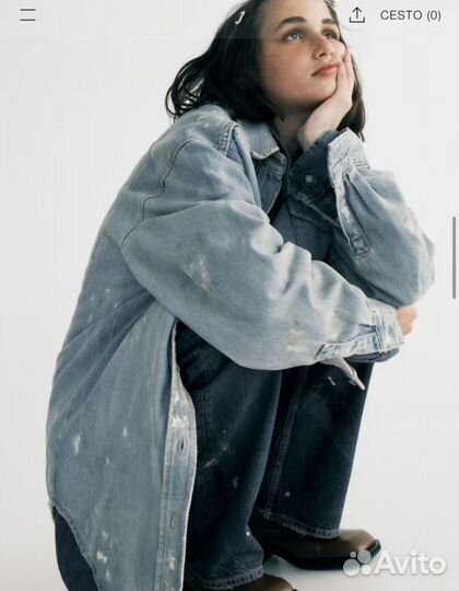 Джинсовая куртка zara