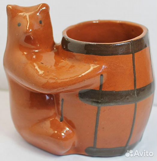 Советский сувенир - Мишка с бочкой