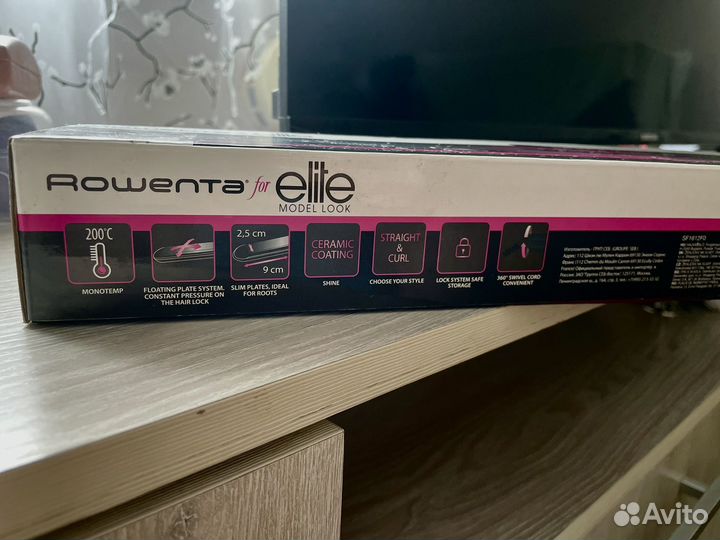 Выпрямитель для волос rowenta SF1612f0