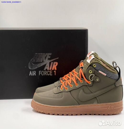 Кроссовки Nike Air Force 1 Duckboot (с мехом) (Арт.25103)