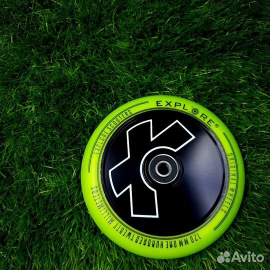 Колесо для трюкового самоката 120 мм (AL) лайм