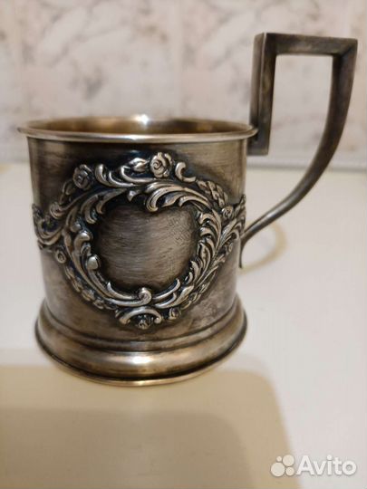 Подстаканник редкий с накладкой