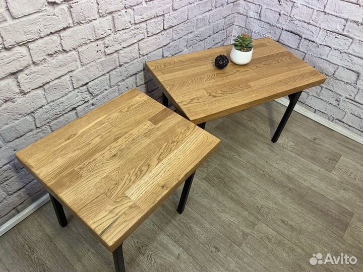 Журнальные столики из дуба