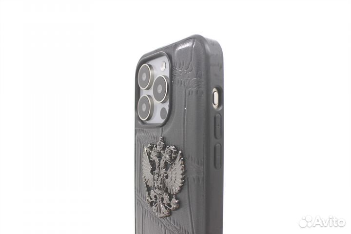 Чехол на iPhone 15 Pro с Гербом России
