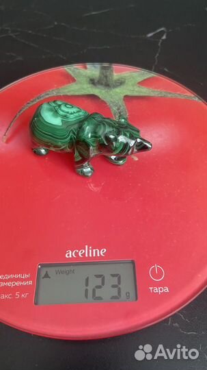 Медведь малахит арт 123