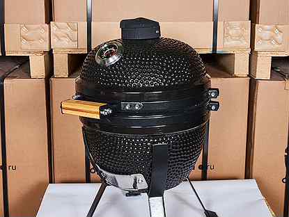 Керамический гриль Kamado HBGrill 14"/ 37см. Black