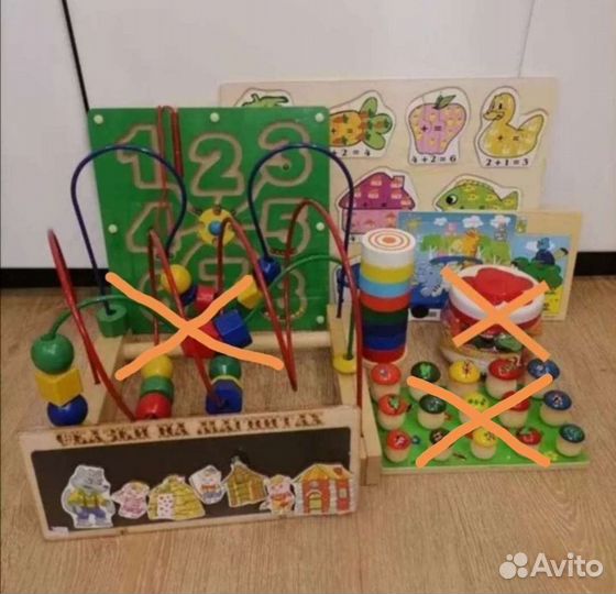 Деревянные развивающие игрушки