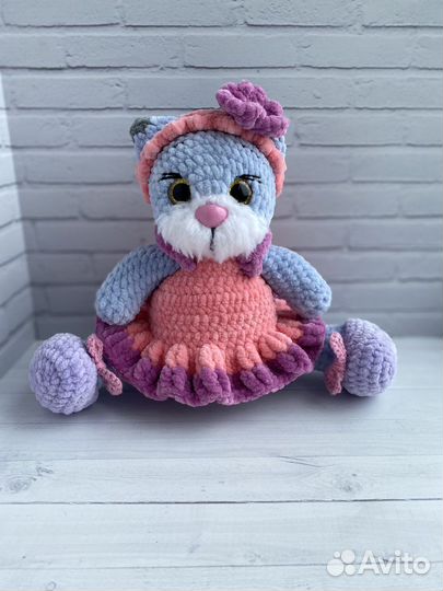 Игрушки ручной работы Кошечка, сова