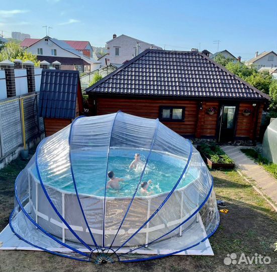 Тент для бассейна купольный