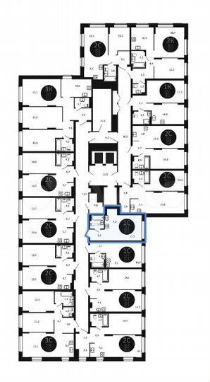 Квартира-студия, 26,9 м², 4/22 эт.