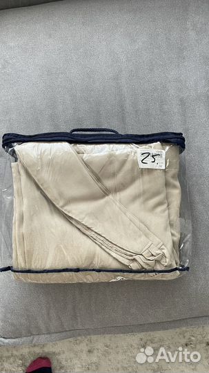 Комплект штор Канвас бежевого цвета (2 шт)