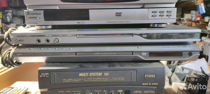 Видеомагнитофоны JVC dvd LG CyberHome
