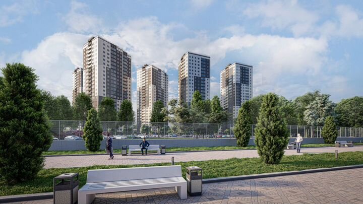 2-к. квартира, 57 м², 20/24 эт.