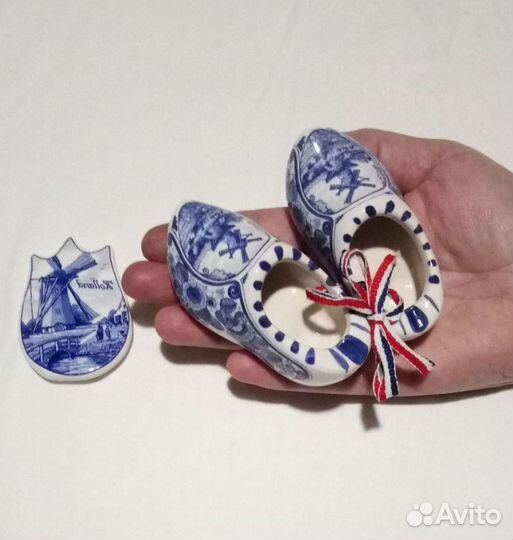 Голландский сувенир: кломпы и магнит на холод-к