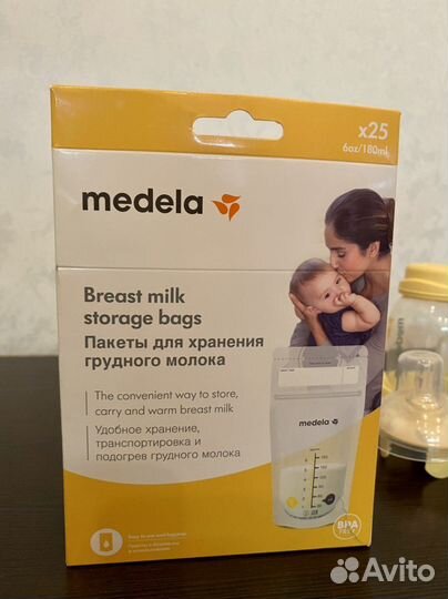 Молокоотсос medela ручной и стерилизатор Avent