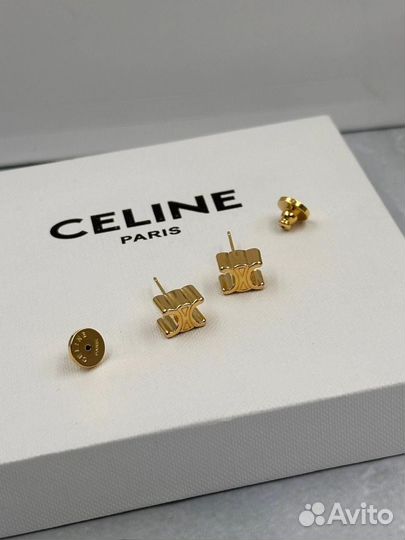 Серьги гвоздики celine