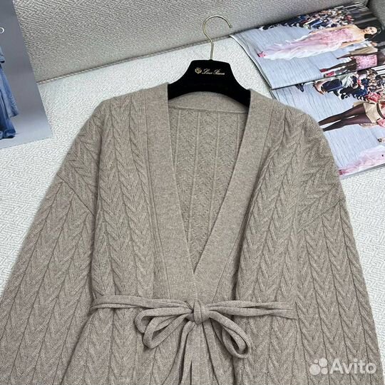 Кардиган Brunello Cucinelli коричневый