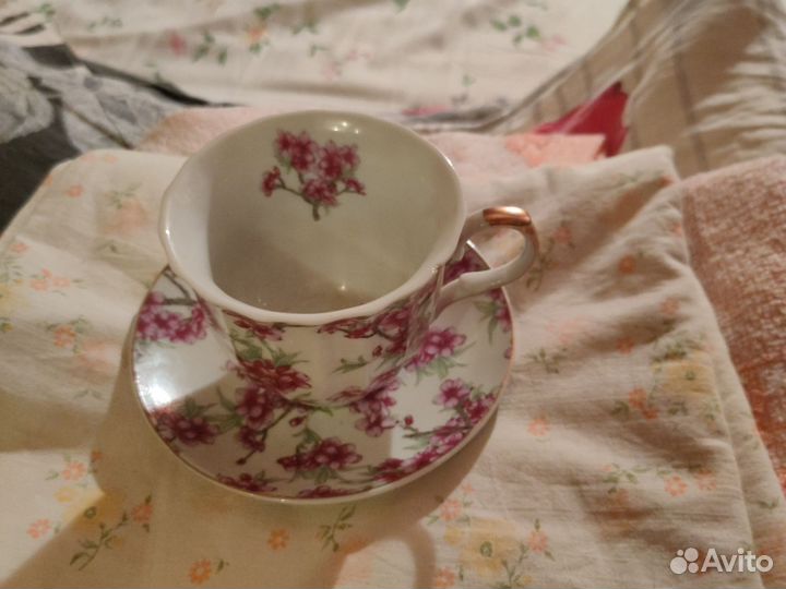 Времён СССР чашка с блицем из форфора