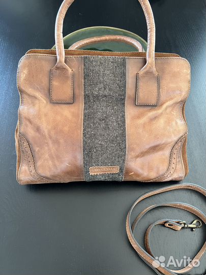 Сумка женская винтаж, натуральная кожа Hispanistas
