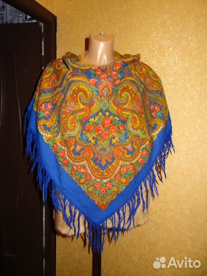 Павловопосадский платок шерсть