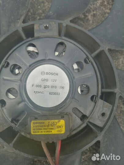 Вентилятор охлаждения Шевроле Авео