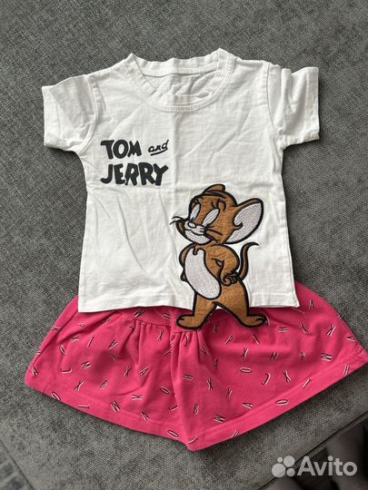 Вещи пакетом для девочки 86 92