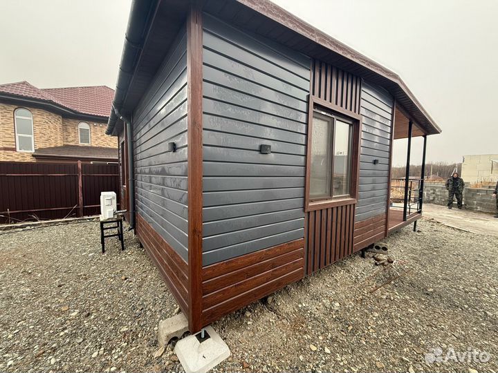 Шикарный модульный дом с террасой