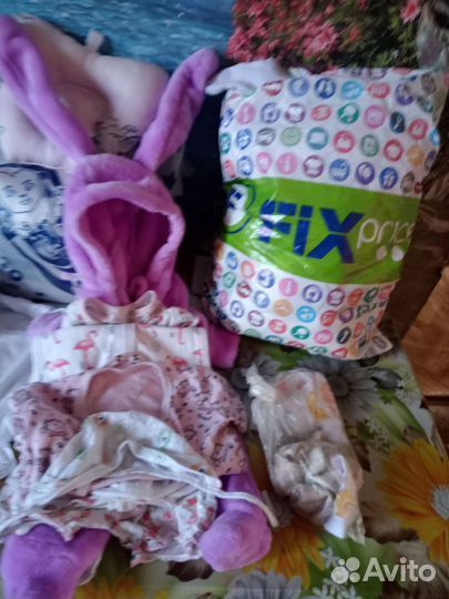 Памперсы детские 3 размер от4 до 9, вещи д н/р