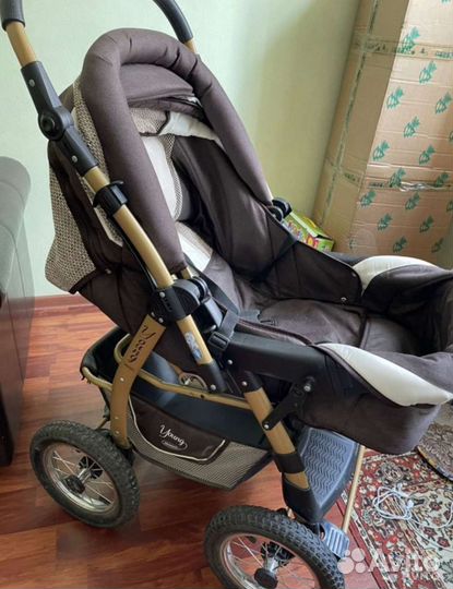 Детские коляски трансформер 3 в 1 adamex