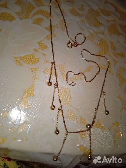 Цепь колье 750 пробы