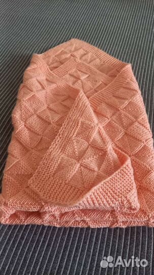 Плед детский вязаный ручная работа