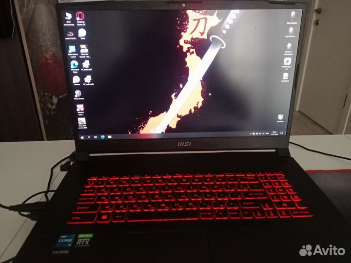 Игровой ноутбук msi katana76 rtx 3050 16gb