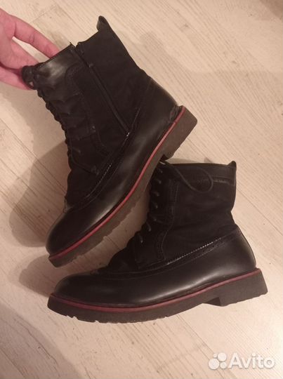 Высокие стильные ботинки оксфорды