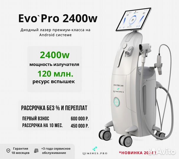 Диодный лазер Люминес’ EvoPro 2400вт