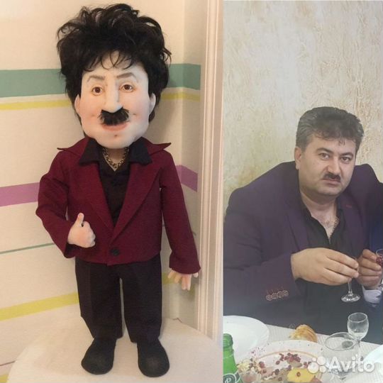 Портретная кукла- отличный подарок. Шарж по фото