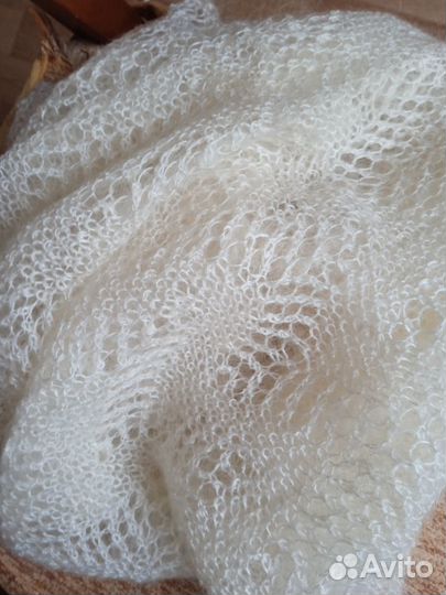 Пуховый шарф-палантин