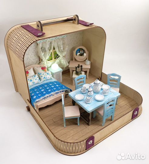 Кукольный домик в чемодане /чемодомик «Прованс»