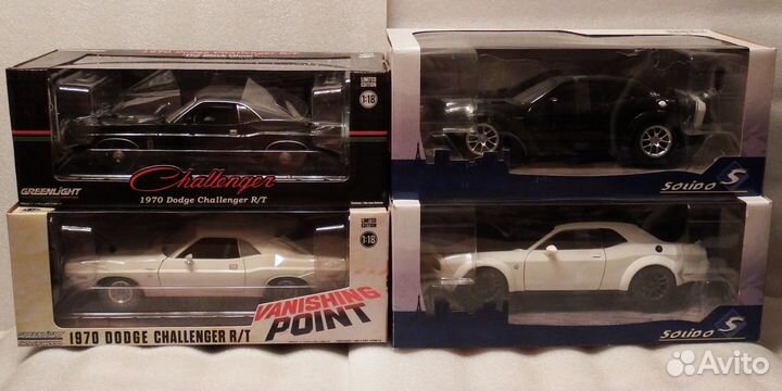Модели 1:18 Dodge Challenger (1970 + 2020\2023)