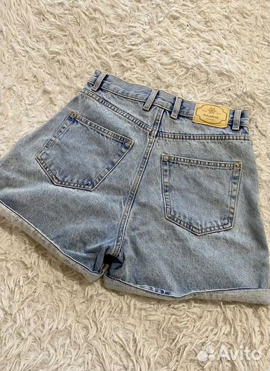 Джинсовые шорты pullbear с высокой посадкой