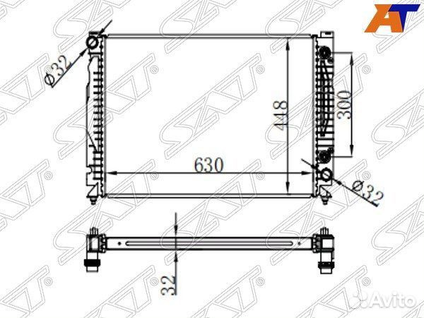 Радиатор охлаждения двигателя AD0005-1