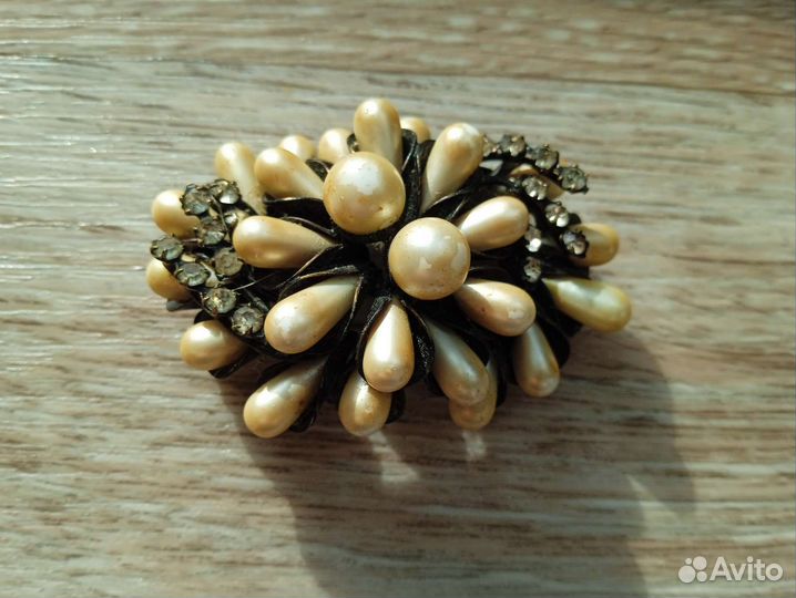 Брошь СССР под жемчуг
